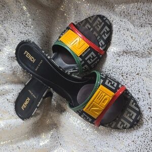 Fendi heeled sandals:Size 9-1/2